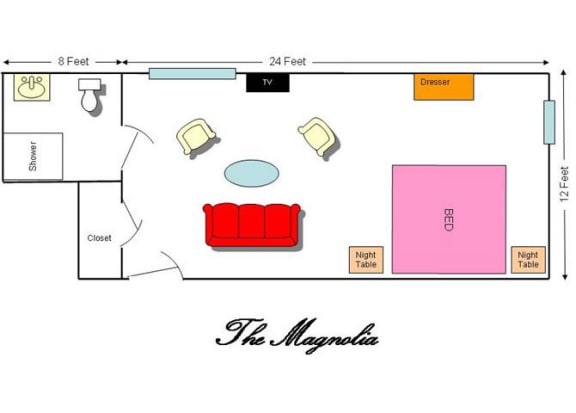 Studio Senior Apartments in Milledgeville GA Savannah Court of