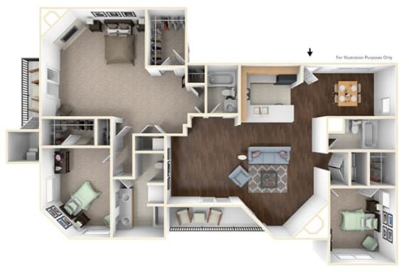 Floor Plan  3X3C