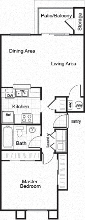 Floor Plan  Sorelle black and white 2D floor plan image A1