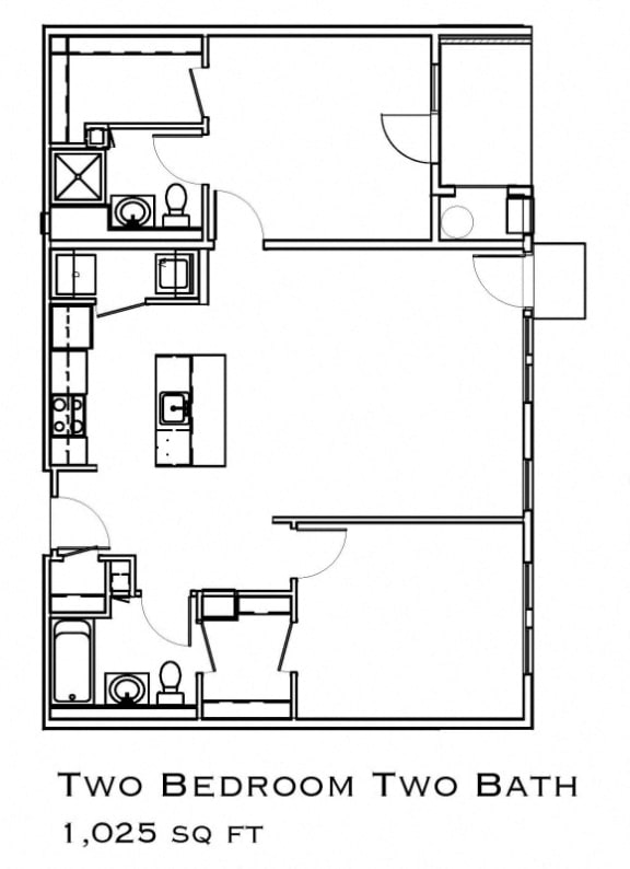 Two Bed Floorplan Layout