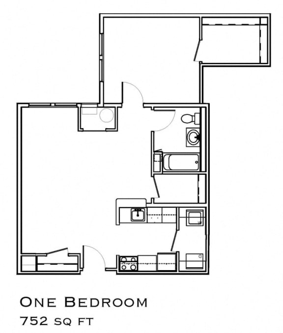 Rent a One Bedroom at The Commons at SouthField