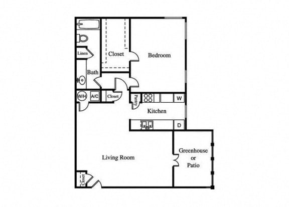the canna floorplan with one bedroom