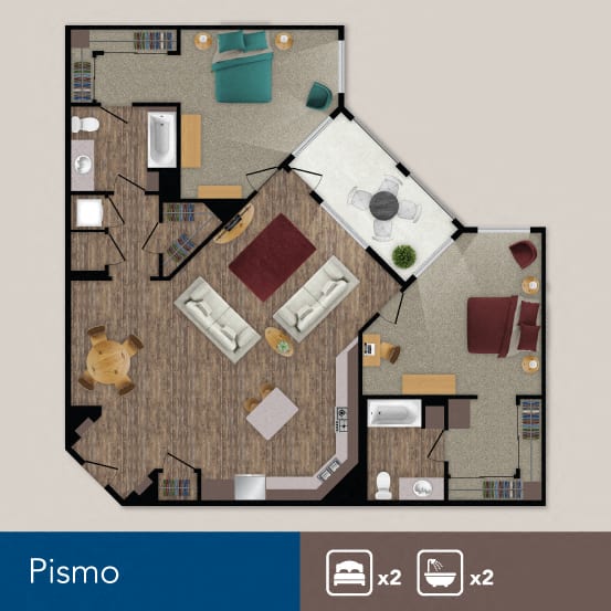 Studio, 1 & 2 Bedroom Apartments in Redlands, CA The Crossings at