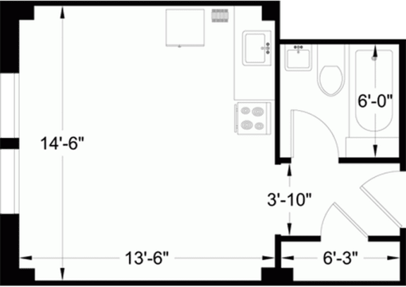  Floor Plan Standard Studio B