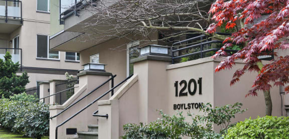 Front Entrance at Charbonneau in Seattle, WA