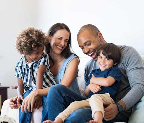 Dominium_Cathy's Pointe_Young Family Laughing Lifestyle Image_Main