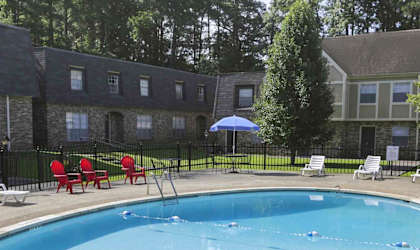 Pool and building exterior