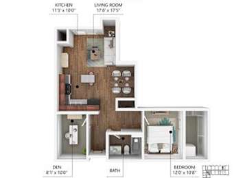 A7 Floor Plan at Soll, Des Moines Iowa