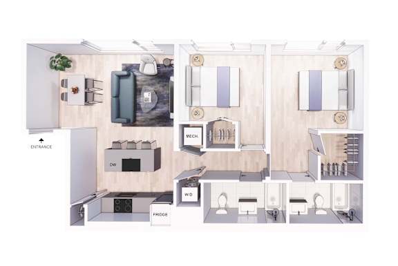 a floor plan of a 1 bedroom floor plan with 3953 sq ft