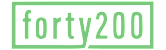 A green logo with the text "forty200" in white.
