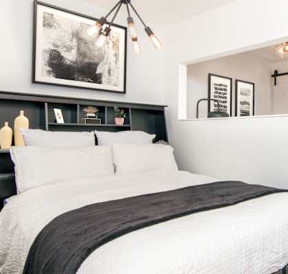 The Imperial Apartments Model Studio with Bed and Kitchen