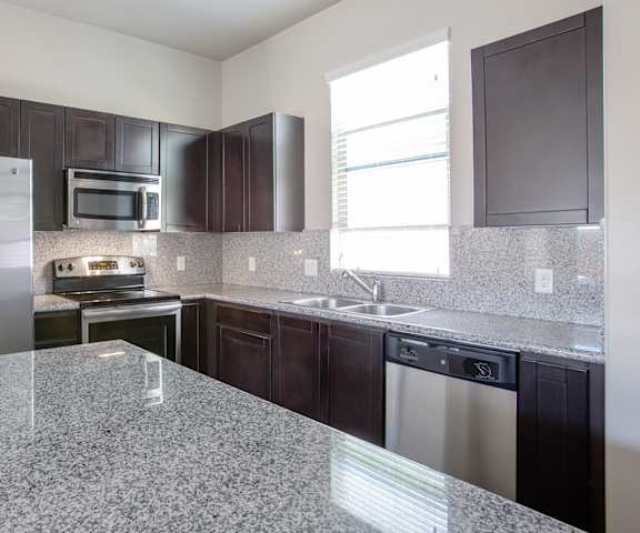 Kitchen at Sabino Vista Apartments in Tucson