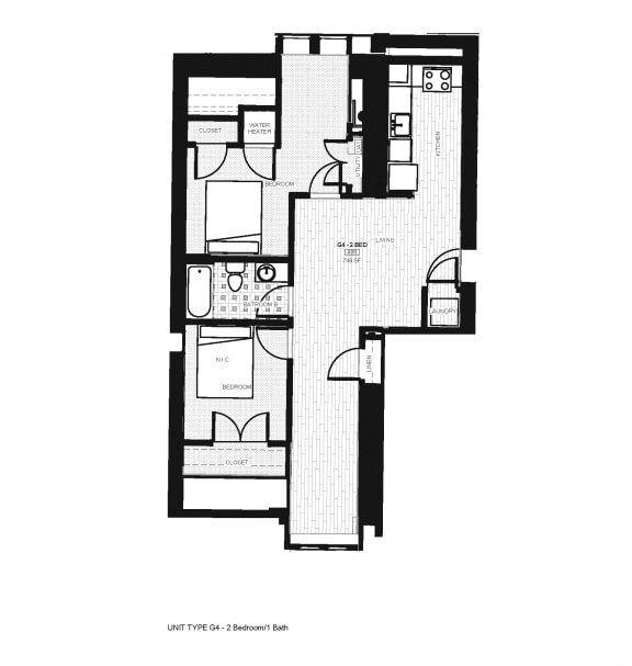 Franklin Lofts and Flats Floor Plan Diagram G4