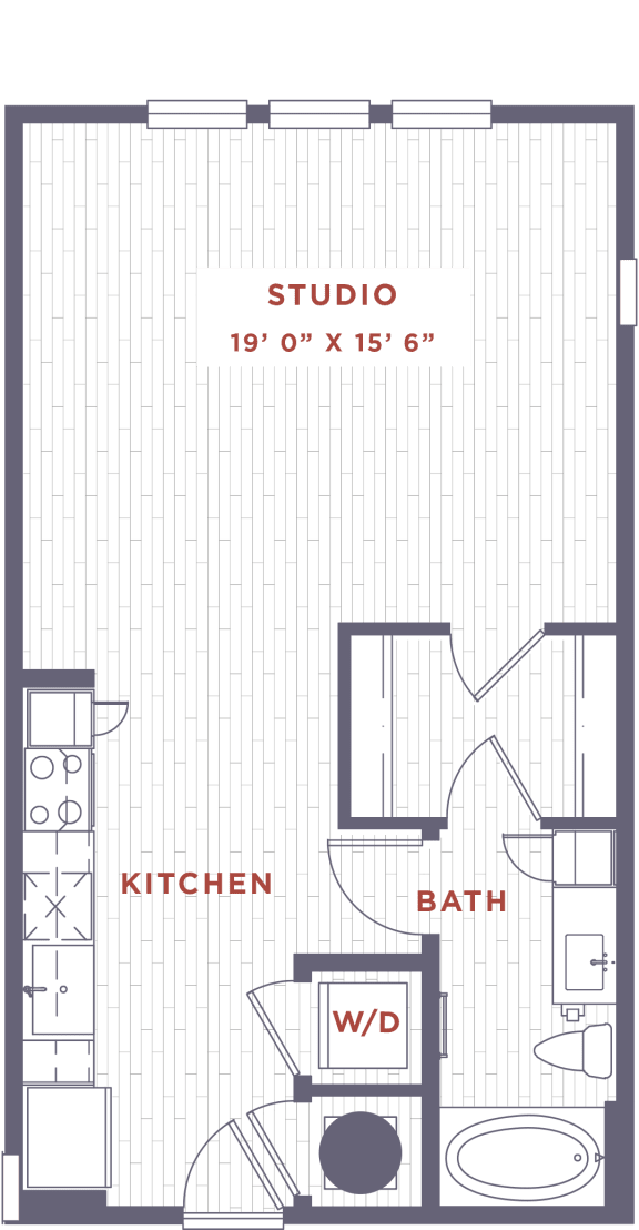 a screenshot of a blueprint of a bathroom floor with a sign on it