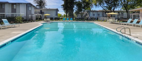 our apartments offer a swimming pool at Renaissance Park Apartments, California