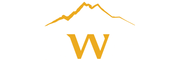 the logo ofswg with a mountain peak and the
