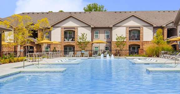 Shimmering Pool at One White Oak Apartments, Georgia