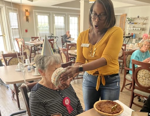 Birthday Pranks at Elison Assisted Living of Oxford