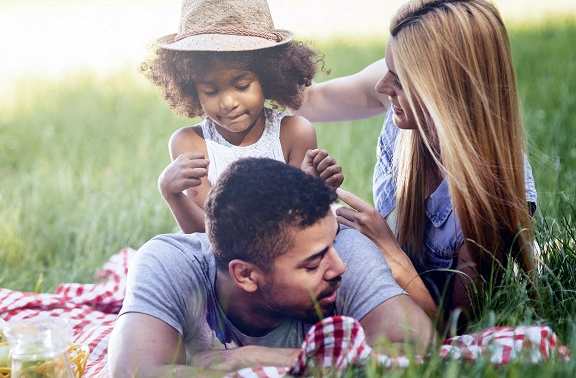 people having a picnic