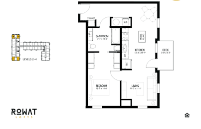 Steel Floor Plan at Rowat Lofts, Des Moines Iowa