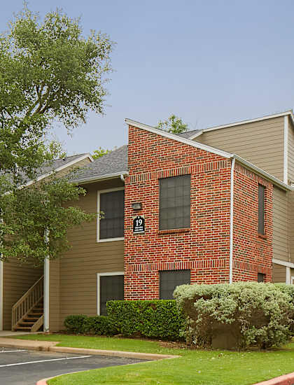 our apartments offer a parking lot in front of our building at High Oaks, Austin, TX