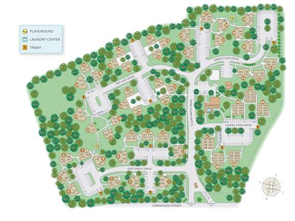 Blue Ridge Estate Community Map.