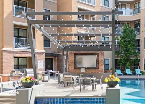 Tiered Pool with Tanning Deck at 46 Penn Apartment Homes, Kansas City