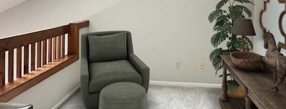 a living room with a couch and a table at Parkway Trails, Florence, KY, 41042