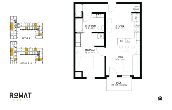 Floor Plan  Jade Floor Plan at Rowat Lofts, Des Moines, IA 50309