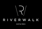 A logo with the text "Riverwalk" and "Castle Rock" below it.