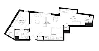 A black and white image of a house floor plan.