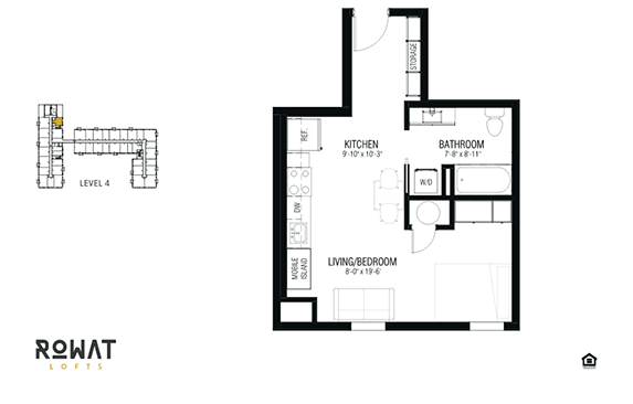 Floor Plan  Quartz Floor Plan at Rowat Lofts, Des Moines, IA 50309