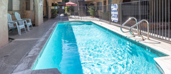 a pool in the middle of a building
