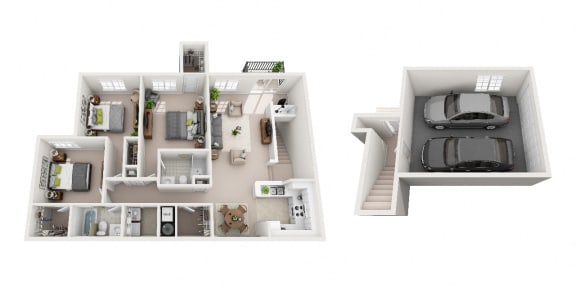 1391 sq.ft. Three Bed Two Bath