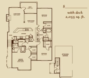  Floor Plan The Appalachian - Attached Garage