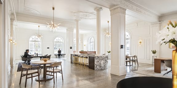a rendering of the lobby