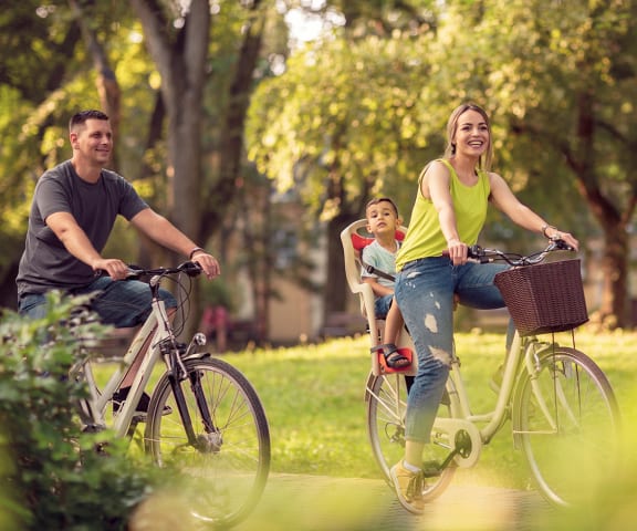 Family Bike Ride in Park | Portola Terrace in Temecula, CA