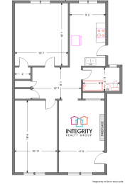 2 Bedroom 1 Bath 1,101 Sq. Ft. Lake Manor Floor Plan at Integrity Gold Coast, Cleveland, OH, 44102