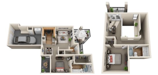 Greenbriar - D Floor plan at The Verandah, Texas, 78726