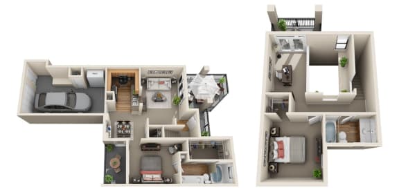 Floor Plan  Greenbriar - D Floor plan at The Verandah, Texas, 78726