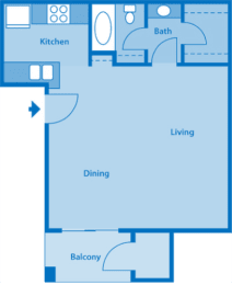 Sycamore Creek Studio Floor Plan