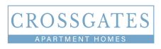 the logo for crossgate apartment homes