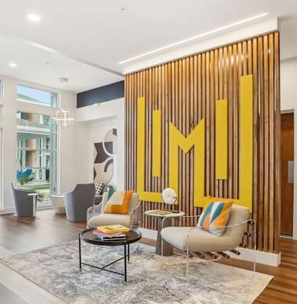 Medley Logo Wall seating