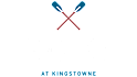 A graphic with two crossed blue and red paddles and the text "HENLEY AT KINGSTOWNE" on a green background.