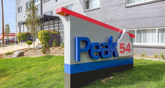 Entry Signage at Peak 54, Denver, 80222 