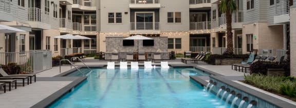 Swimming Pool at The Flats at West Alabama, Houston, TX