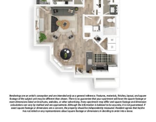 Ironwood at the Ranch 2 Bed 1 Bath Reno 1 Floor Plan