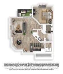 Ironwood at the Ranch 1 Bed 1 Bath Large Floor Plan