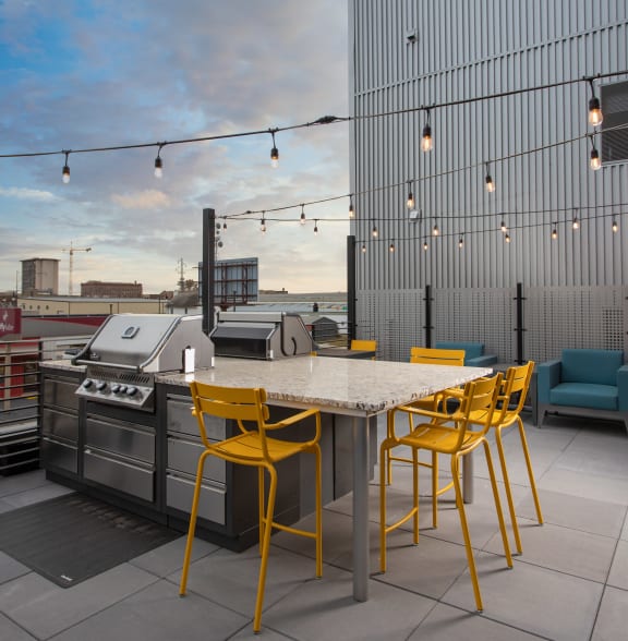 Rooftop Patio at The Landing at 1001 NP, Fargo, ND, 58102