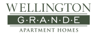 a logo for wellington grande apartment homes